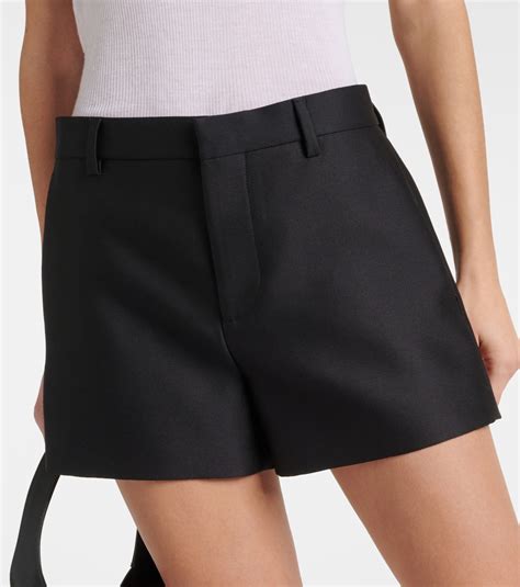 black gucci shorts zaful|Wool silk gabardine shorts in black .